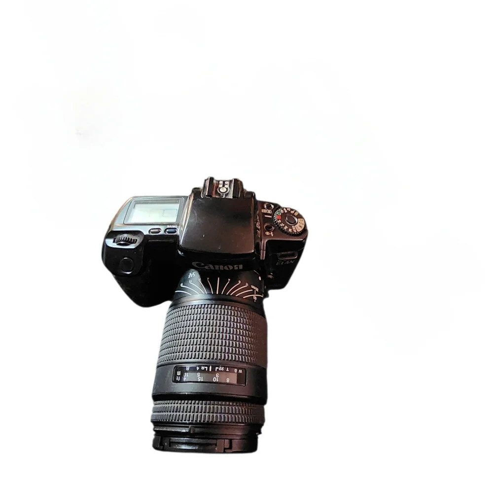 CANON EOS ELAN AUTO FOCUS 35MM FILM SLR W/ Minolta 35-135mm Quantararay READ!